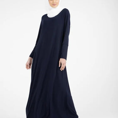 Navy Basic Inigo Jersey Abaya