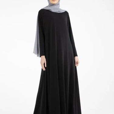 Black Basic Inigo Jersey Abaya