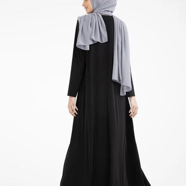 Black Basic Inigo Jersey Abaya