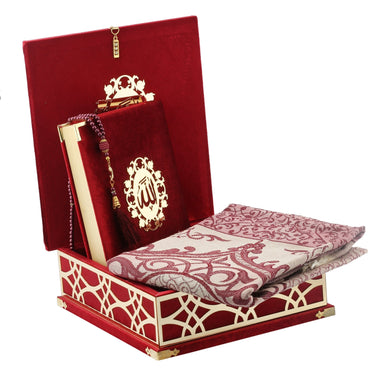 Bayezid Collection Quran Box  - Red