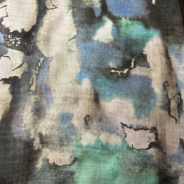 Mystic Tide Watercolour Modal Hijab #22
