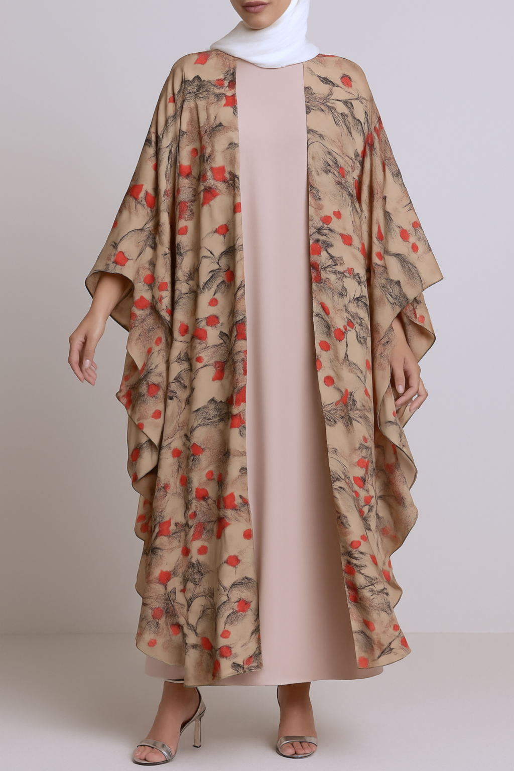 Floral Premium Printed Chiffon Farasha