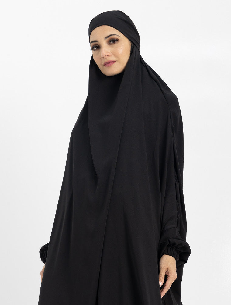 Black Khimar 2 Piece