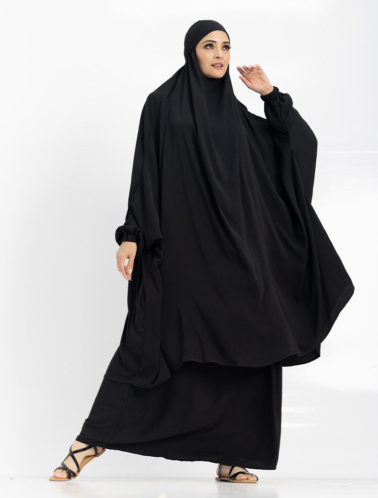 Black Khimar 2 Piece