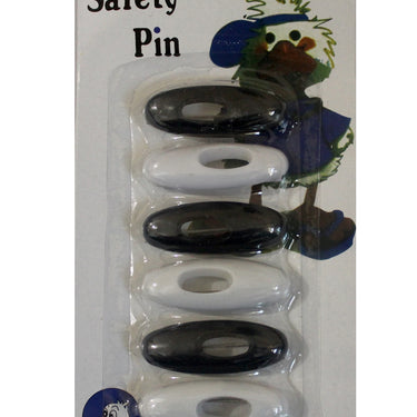 Black/White Safety Pins