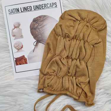 Satin Lined Undercap - Gold