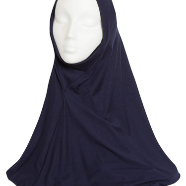 Midnight Navy Womens Hijab With Niqab - Large