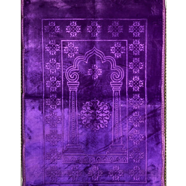 Purple Velvet Padded Prayer Mat