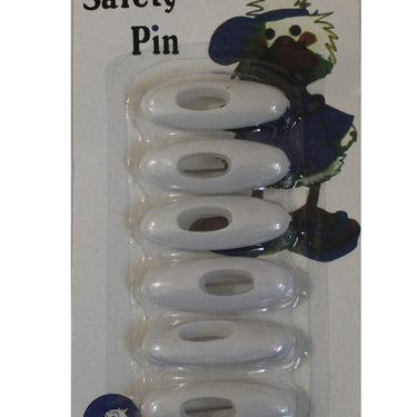 White Safety Pins