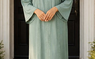 Jamilah Lace Insert Abaya