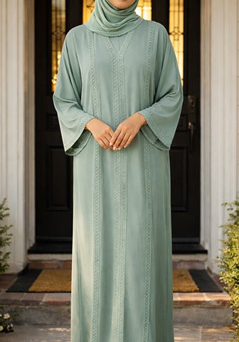 Jamilah Lace Insert Abaya