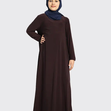 Brown Inigo Jersey Abaya