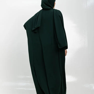 Instant Hijab Abaya - Bottle Green