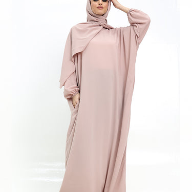 Instant Hijab Abaya - Blush