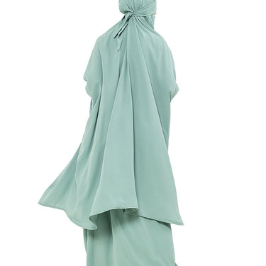 Khimar 2 Piece  - Mint Green