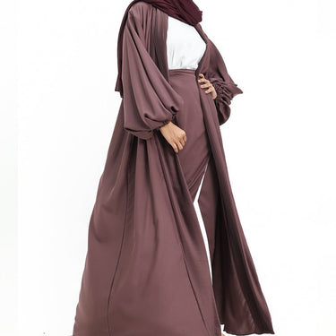 Saree Wrap Kimono - Mauve