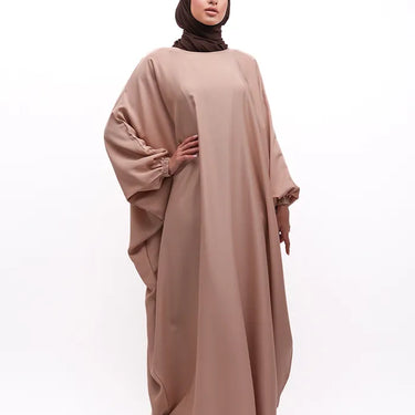 Beige Batwing Abaya