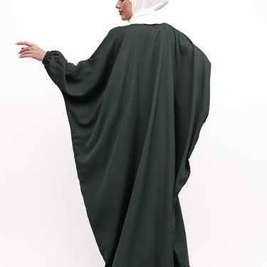 Green Batwing Abaya
