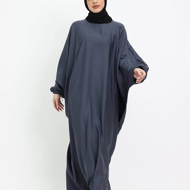 Grey Batwing Abaya
