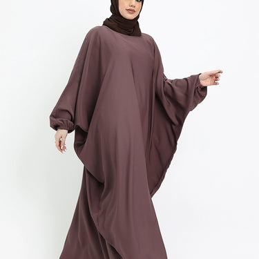 Mauve Batwing Abaya
