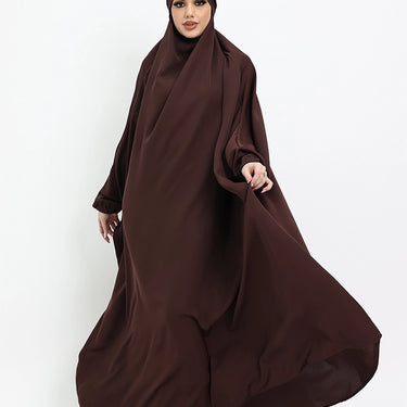 Khimar 1 Piece  - Brown
