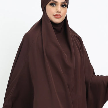 Khimar 1 Piece  - Brown