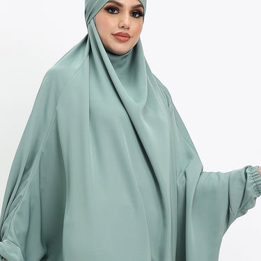 Khimar 1 Piece  - Mint Green