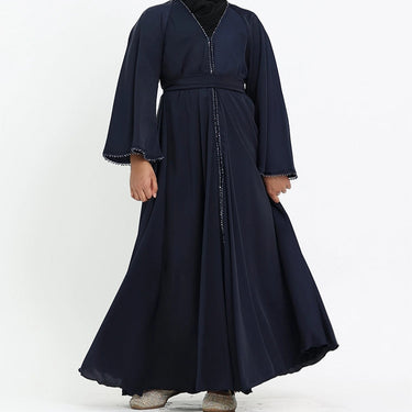 Navy - Girls Makeba Pearl Abaya