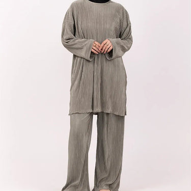 Sage Plisse Co Ord Set