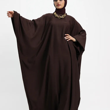 Brown Batwing Abaya