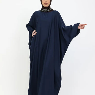 Navy Batwing Abaya