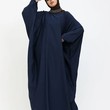 Navy Batwing Abaya