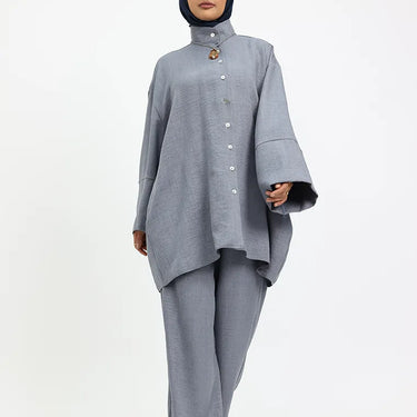 Denim Linen Feel Casual Co Ord