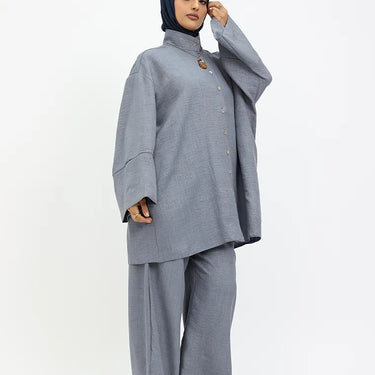 Denim Linen Feel Casual Co Ord