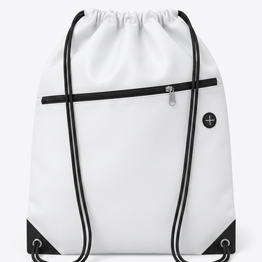 White Drawstring Bag