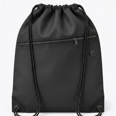 Black Drawstring Bag
