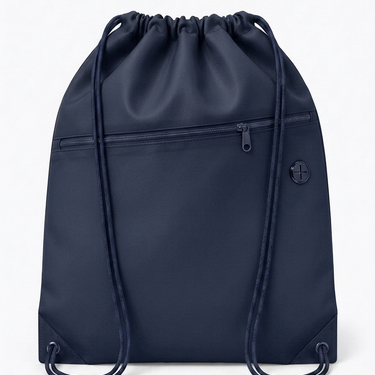Navy Drawstring Bag