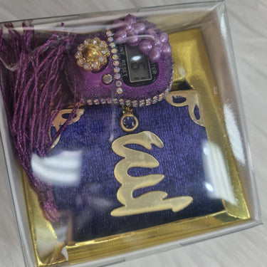 Mini Quran & Tasbih Zikr Set - Purple