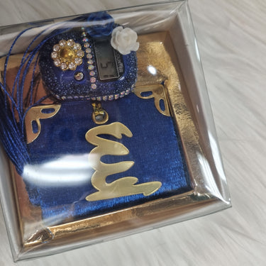 Mini Quran & Tasbih Zikr Set - Royal Blue