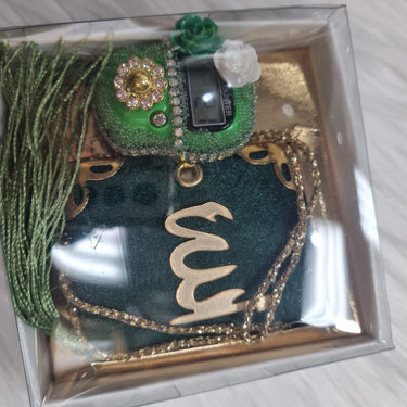 Mini Quran & Tasbih Zikr Set - Green