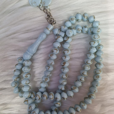 99 Beads Vav Shimmer Tasbih - Blue