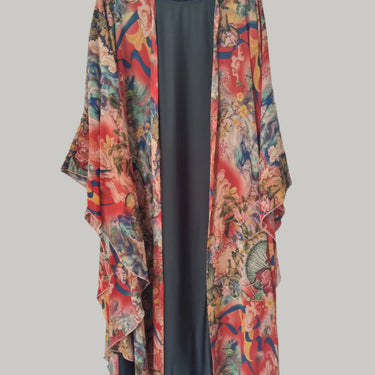Premium Printed Chiffon Farasha - Green