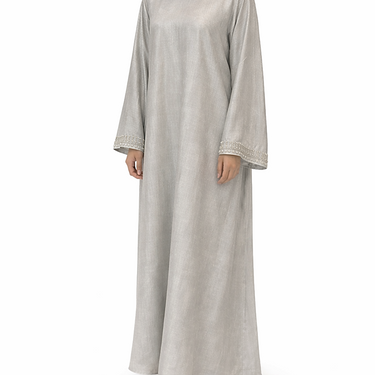 Stone Iridescent Hand Embellished Batwing Abaya