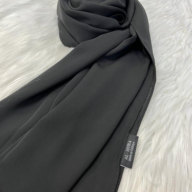 Medina Silk Chiffon - Black