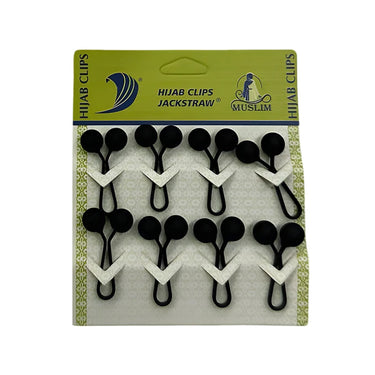 Classic Black Assorted Flexi Hijab Pins