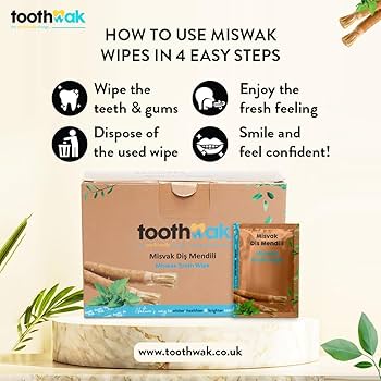 Miswak Teeth Wipes 12 Pack