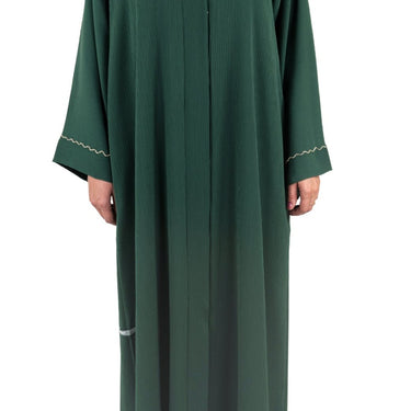 Luxury Jewels Hand Embellished Abaya - Green