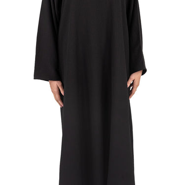 Summer Beach Abaya Dress - Black