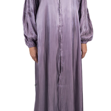 Embellished Organza Abaya - Lavender