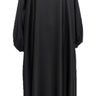 Black Butterfly Abaya with Elastic Sleeves